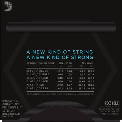 NYXL1152 11/52 Medium Top / Heavy Bottom D'Addario image 8