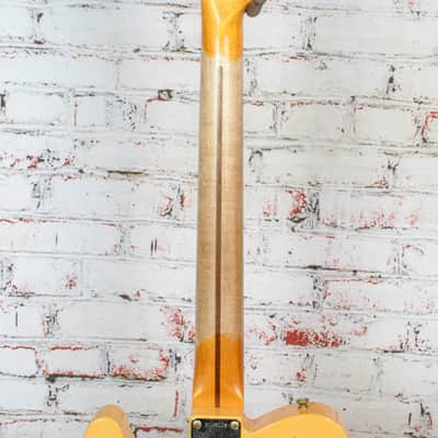 Fender - CuNiFe Blackguard Bigsby Heavy Relic - Telecaster Electric Guitar w/ 1-Piece Quartersawn Maple Neck - Aged Nocaster Blonde - w/ Deluxe Hardshell Case - x5006 image 8