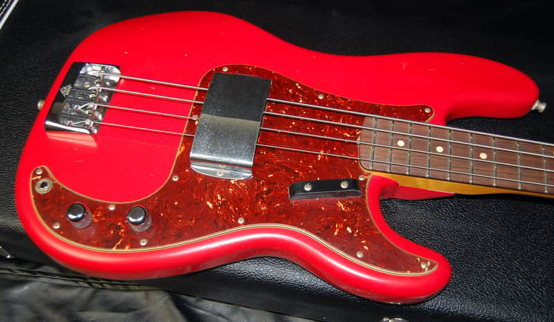 2017 Fender Postmodern Journeyman Jazz Precision J/P Bass Custom Shop Relic Hot Rod Red Case! SAVE image 1