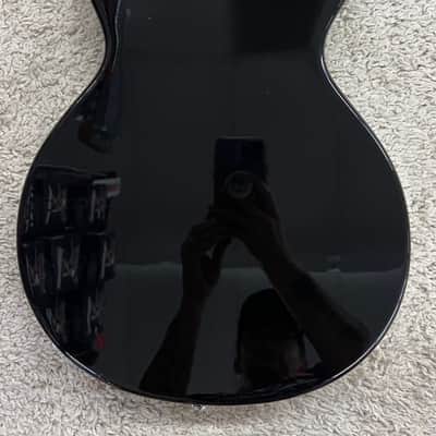 Luna ATHHBG12BLK Athena Semi-Hollow-Body 12 string Electric Guitar, Black image 4