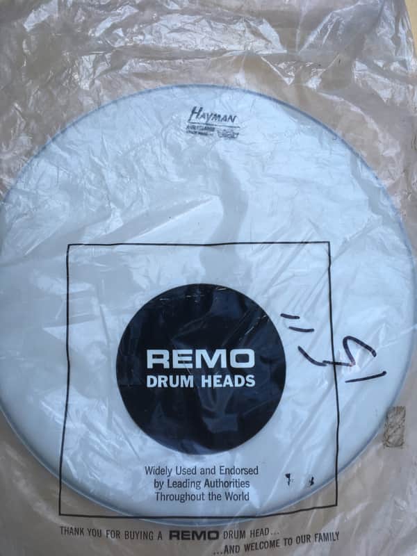 Vintage 15” Hayman ambassador Remo Drum Head  - Smooth image 1