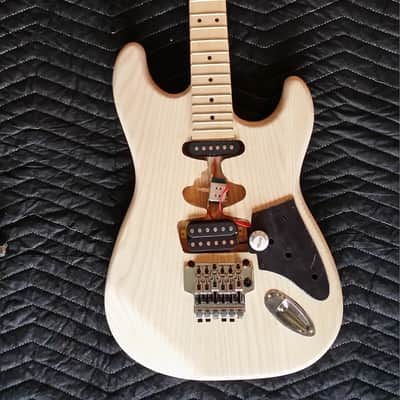Frankenstrat EVH Kit Guitar - Ash Body - Floyd Rose image 2