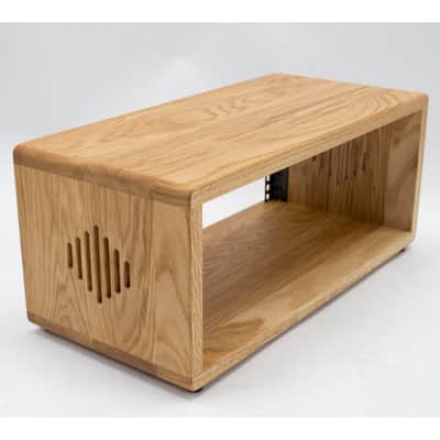 Gould Case Works - 19" rack case - 4u 25cm depth - Solid white oak image 3