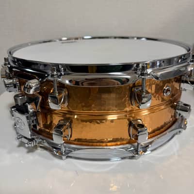 Yamaha Roy Haynes Signature 14x5.5" Hammered Copper Snare Drum image 3