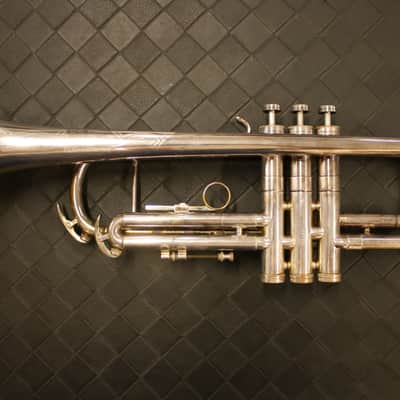 C.G. Conn 8-B Silver Plate Artist Trumpet 1970 W/ Bach C1 Mouthpiece + Mutes image 10