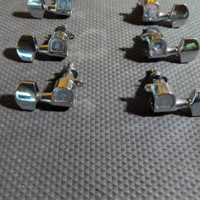 Schaller M-6 3x3 tuners 1970 - Chrome image 2
