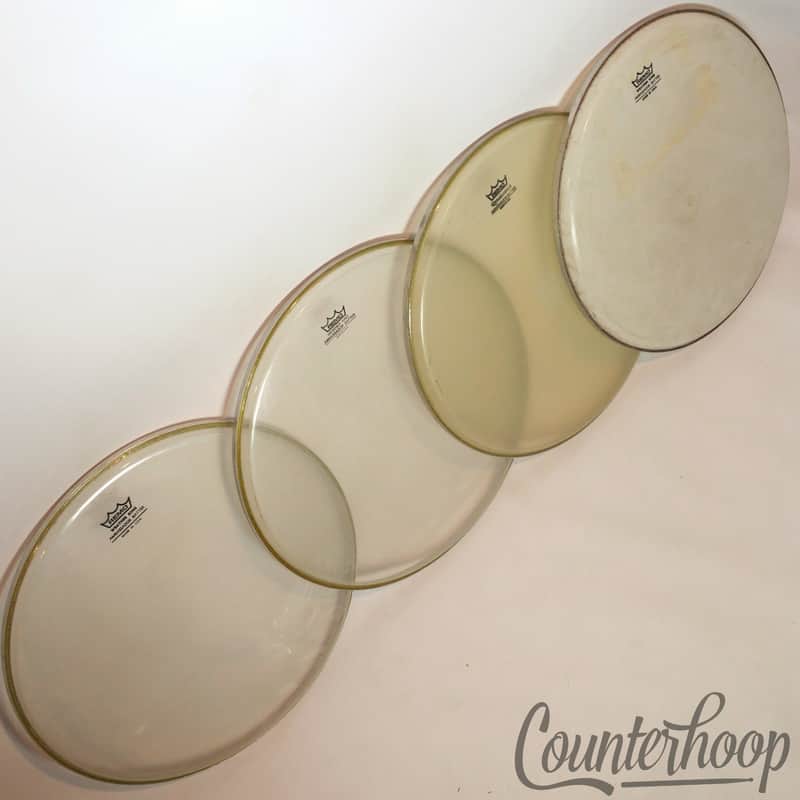 *Remo 4x 14" Snare/Tom Drum Heads Clear Ambassador Weatherking Batter/Resonant* image 1