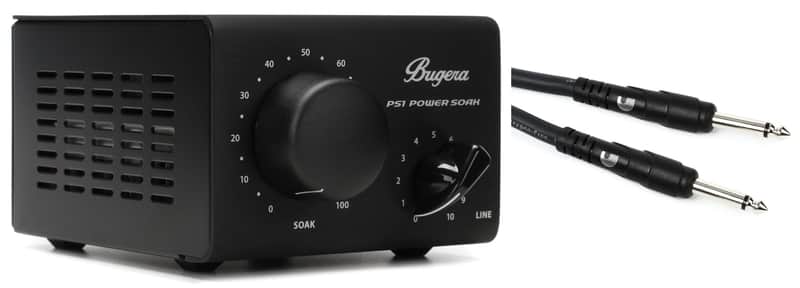 Bugera PS1 Passive 100-watt Power Attenuator  Bundle with D'Addario Classic Series 1/4 inch TS to 1/4 inch TS Speaker Cables - 25 foot image 1