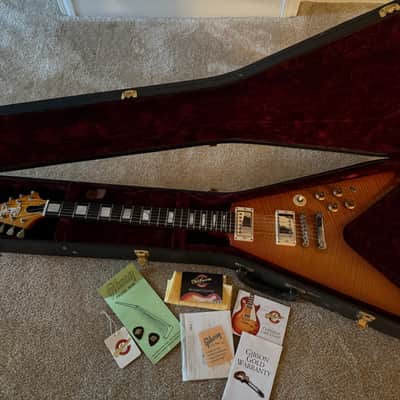 Gibson Custom Shop Flying V 2003 - Flame Maple Top image 1