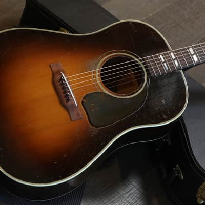 Vintage! 1943 Gibson Banner SJ Southern Jumbo w/ Truss Rod Acoustic Guitar Sunburst + HSC image 2