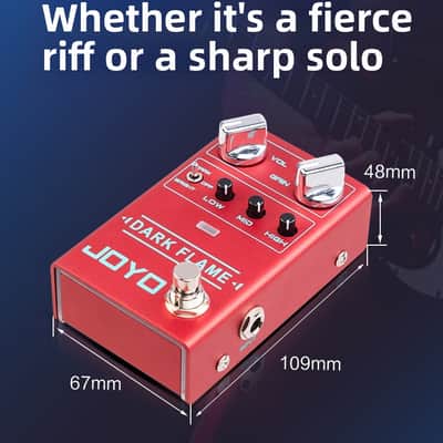 High-Gain Distortion Pedal R-17 Dark Flame | Heavy, Tight & Aggressive for Modern Metal, Djent, Core image 6