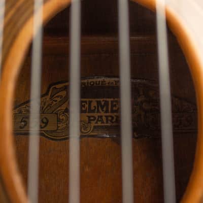 Selmer  Modele Jazz Acoustic Guitar (1942), ser. #559, original black hard shell case. image 12