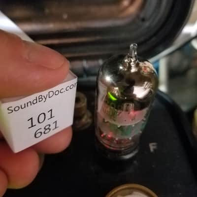 Sylvania JAN 7308 AT1000 TESTED Vacuum Tube USA military E188CC dual triode 1972 image 4