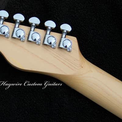 Custom Jazzmaster + XX-Wide 1-7/8" Guitar Neck Classic Sky Blue + 12"+Matched Pair P-90's+TB Circuit Frets Leveled, Crowned and Polished with Low Action + Grover 406c Locking Tuners + Full Setup Included! image 4
