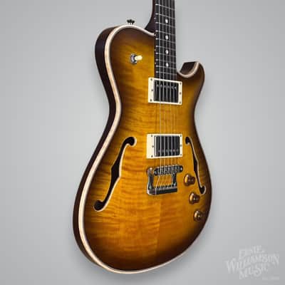 Knaggs Chena Semi-Hollowbody Electric Guitar, Tobacco Burst image 3