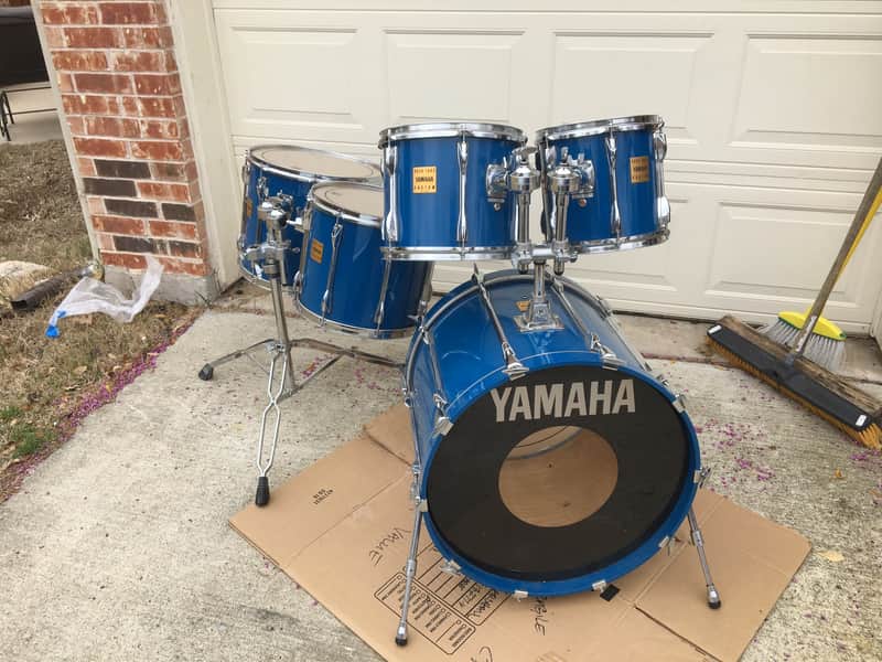 Yamaha Rock Tour Custom 22-10-12-14-16 1990's Cobalt Blue image 1