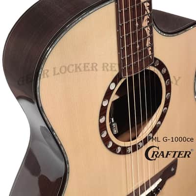 Crafter ML G-1000ce Anniversary all Solid Engelmann Spruce & Rosewood electronics acoustic guitar Bild 7