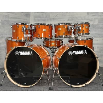 Yamaha Stage Custom Birch 9pc Drum Set (24" Double Bass) Honey Amber image 1