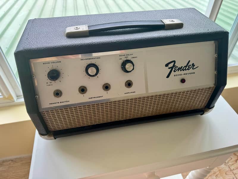 1967 Fender Echo Reverb Vintage Adineko Oil Can Delay by Tel-Ray – Clean 100% All Original TelRay Variable Analog Delay Effects FX Pedal Unit image 1
