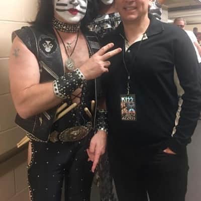 Eric Singer's KISS, David Frangioni Collection, Pearl 14x6.5" "Mirror Ball" Free Floater Snare Drum, Signed by all members of KISS! image 2
