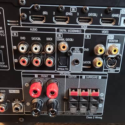 Denon Denon AVR-391 is a 5.1-channel home theater A/V receiver 90s - Black image 9