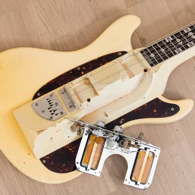 1967 Mosrite Melobar Walt Smith Electric Lap Steel Guitar White, 100% Original w/ Case image 20