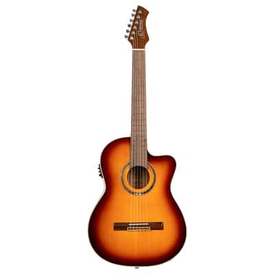 Ortega RCE238SN-FT Performer Series Solid Alaskan Sitka Spruce Top Mahogany Neck Nylon 6-String Classical Acoustic-Electric Guitar w/Deluxe Gig Bag image 3