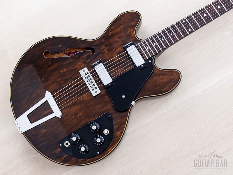1972 Gibson ES-325 Vintage Semi-Hollow Guitar Walnut, Near-Mint w/ Mini Humbuckers, Case - Excellent
