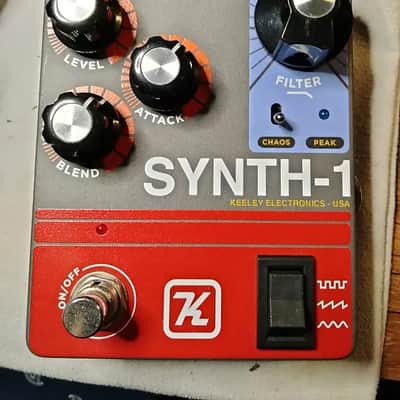 Keeley Synth 1 Reverse Attack Fuzz Wave Generator 2019 - Present - Grey / Red / Blue image 1