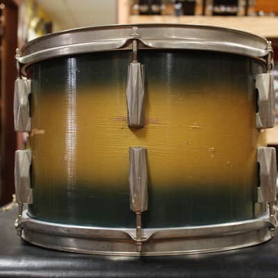 1930s Gretsch 9x13 Tom in Blue and Gold Duco image 4