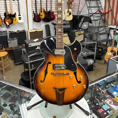 Ventura V1300 Archtop Electric Guitar 1960s Sunburst Japan No Case image 1