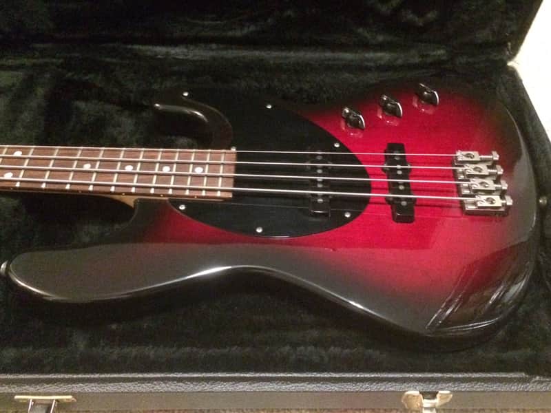 USA Hamer Cruise Bass 1996 Black Cherry Burst w/ 2 Tek Bridge & Seymour Duncan Pickups image 1
