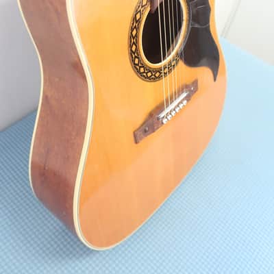 Vintage 1960s Eko Folk Ranger 6 Acoustic Guitar Well Made Very Good Shape Early Desirable Version Low Playable Action image 5
