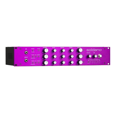 SOLDANO X88-IR, 3-Channel All-Tube Stereo Rackmount Preamp - PURPLE image 4