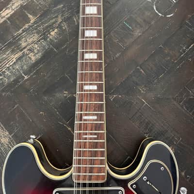 Unbranded MIJ 12-String Semi-Hollow Electric 1960s-70s Sunburst - Japan image 3