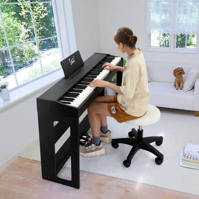 🎹88 Key Weighted Key Electric Piano / Keyboard +USB +MIDI +Stand +Bench +1/4 inch +1/8 inch!🎹 image 4