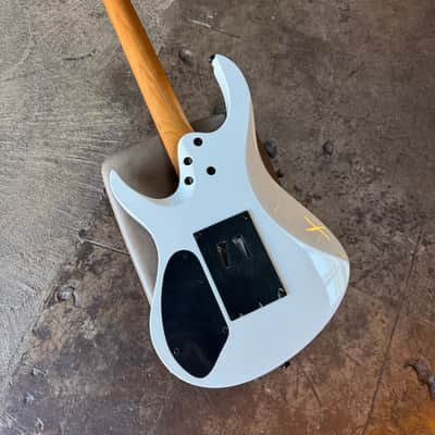 Balaguer Diablo Retro 27-Fret - Select Series - Gloss Solid White (Floyd Rose) image 4
