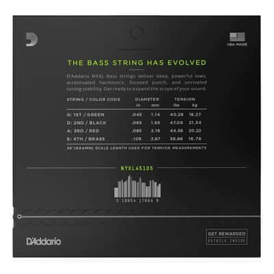 45-105 Regular Light Top/Medium Bottom, Long Scale, NYXL Bass Strings image 4