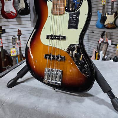 Fender Player Plus Active Jazz Bass - 3 Tone Sunburst w/ Gig Bag & PKEK*D #195 image 3
