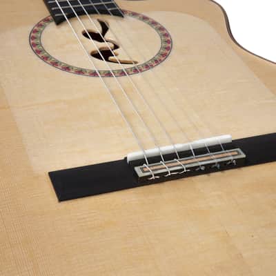 Manuel Rodriguez Signature Legacy Maestro Flamenco FF Sabicas Boca Spruce/Cypress 4/4 Size Cutaway 6-String Classical Acoustic-Electric Guitar w/Luxury Case image 8