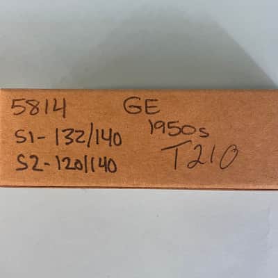 1950s General Electric 5814 12AU7 ECC82 Vintage GE Black Plate D Getter TubeT210 image 7