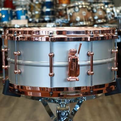 Ludwig 6.5x14" Acrophonic Snare Drum with Copper Hardware (LM405DTC) image 8