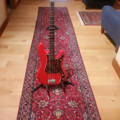 Pino Palladino style P bass 2023 - Fiesta Red image 1