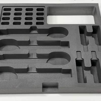 Custom Foam Insert for Rack Drawer fits Shure Axient Digital ULXD QLXD Wireless Handheld Bodypack Battery QLXD1 ULXD1 AD1 QLXD2 ULXD2 AD2 SB900 SB900A SB900B SB900C imagen 2