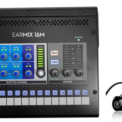 PRESONUS EarMix 16M 16x2 Personal Monitor Mixer Bundle with Mackie MP-220 In-Ear Monitors image 1