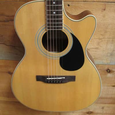 Segovia Acoustic Electric Guitar Cut Away Body W/ Built In Tuner & EQ FC07G-N Natural NEW image 4