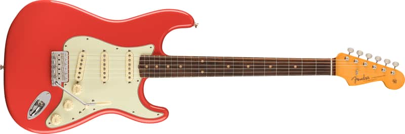 Fender American Vintage II 1961 Stratocaster Rosewood FB Fiesta Red with Case