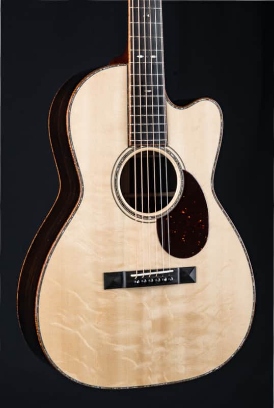 Santa Cruz 00-42 Cutaway African Blackwood and Bearclaw German Spruce Custom Used (2024) image 1
