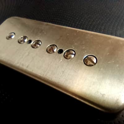SOAP BAR P90 Pickups SET METAL Non-Plated Nickel Silver Cover Vintage  Gibson Epiphone Custom Shop Q image 9