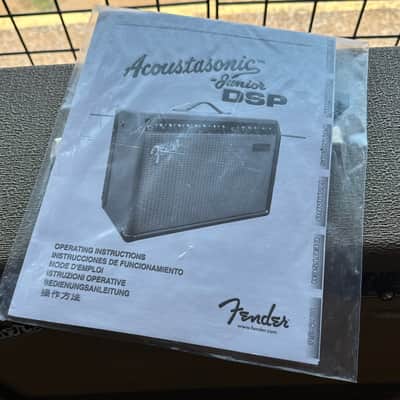 (18168) Fender Acoustasonic Junior DSP 2-Channel 2 x 40-Watt 2x8" Acoustic Guitar Amp with Onboard Effects 2004 - 2011 - Brown image 4